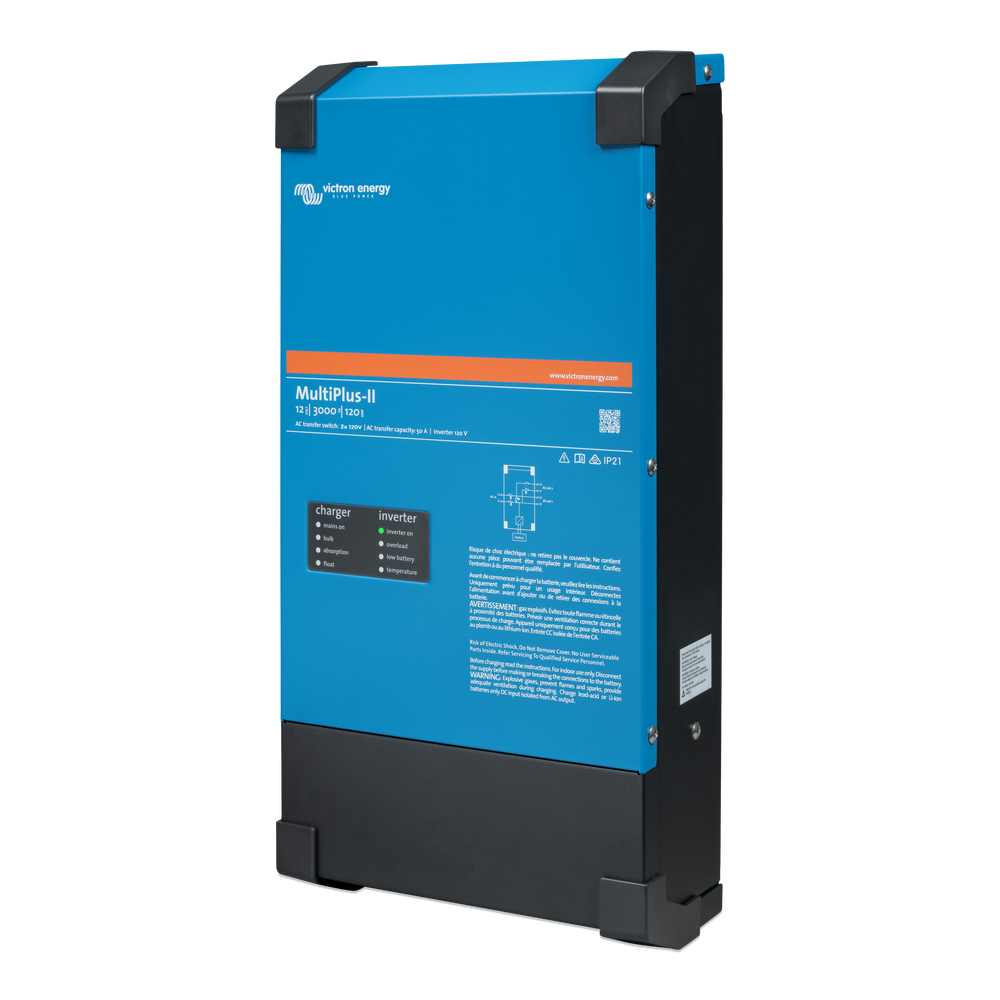 MultiPlus-II 12/3000/120-50 2x120V Front 3/4
