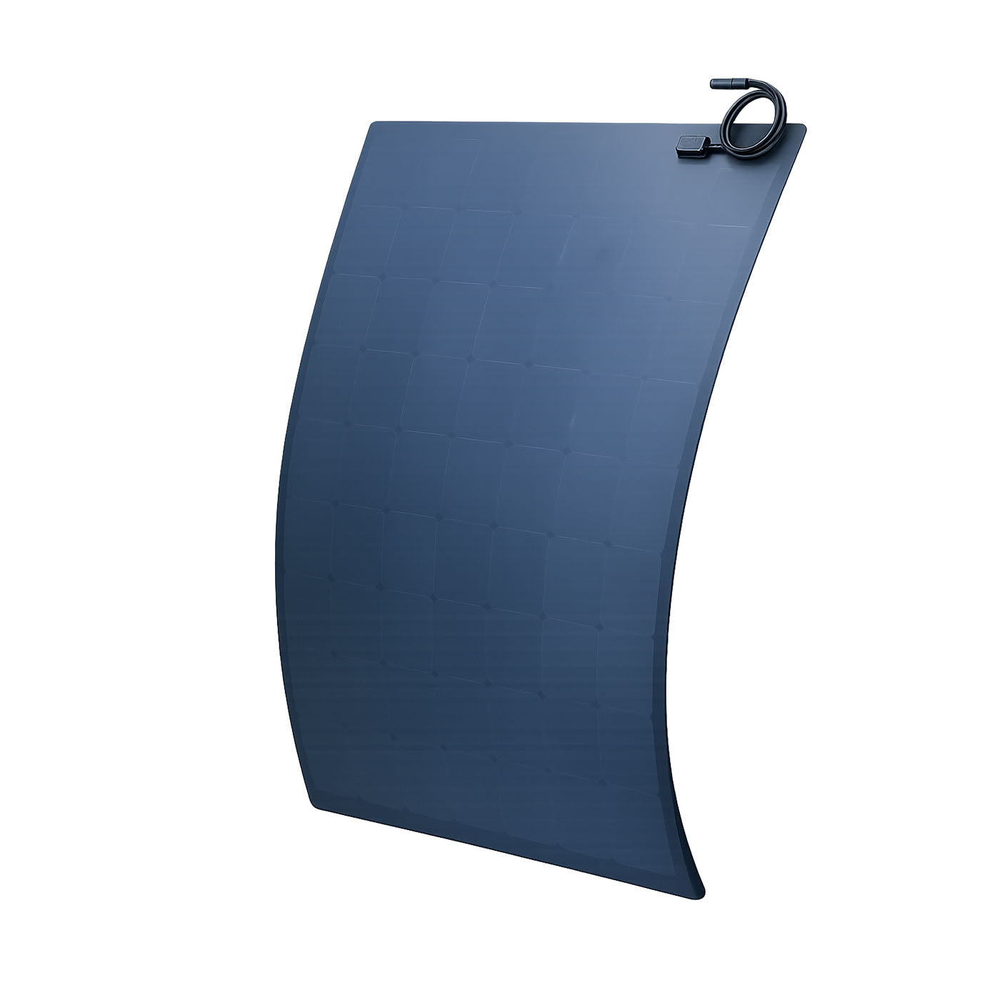 Sol-Go SG-205-IR 205W walkable impact-resistant flexible solar panel, flexed view
