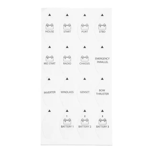 Battery Switch Stickers