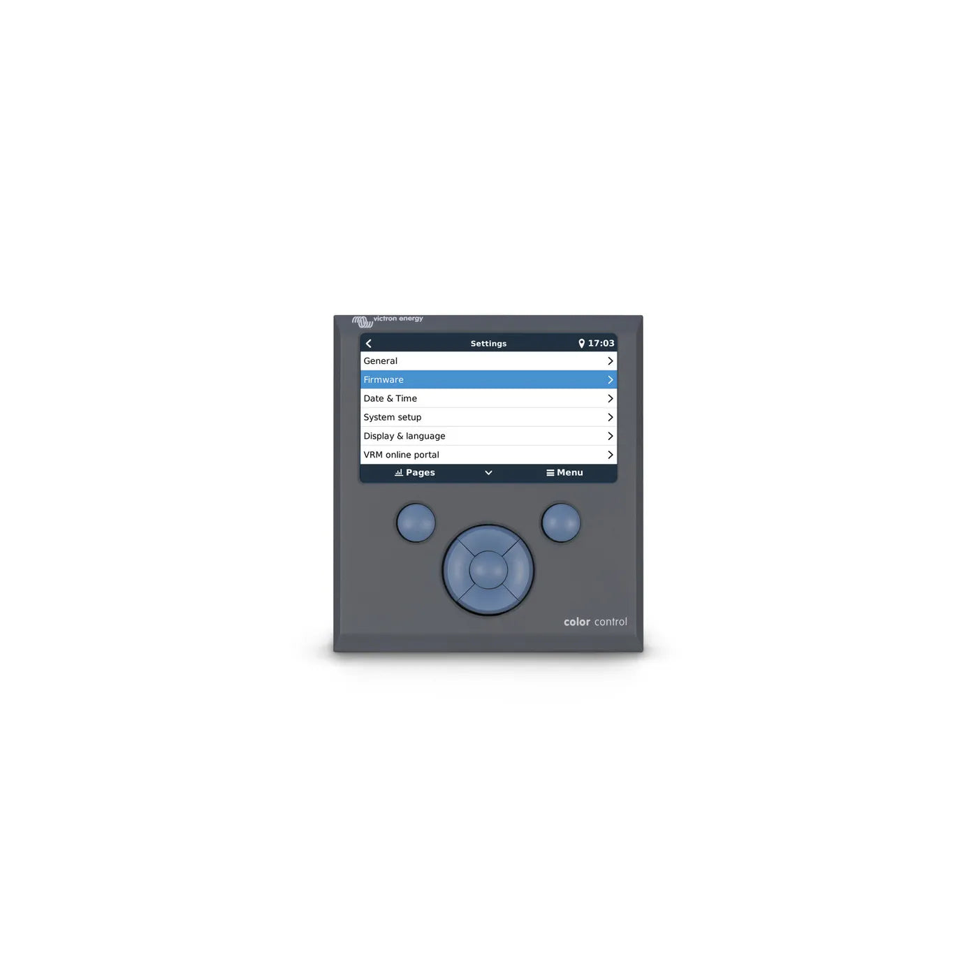 Victron Color Control GX display settings