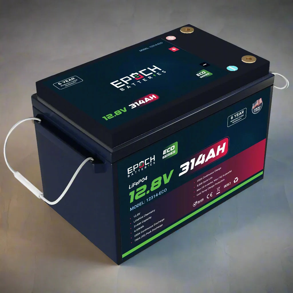 Epoch battery on a gray background