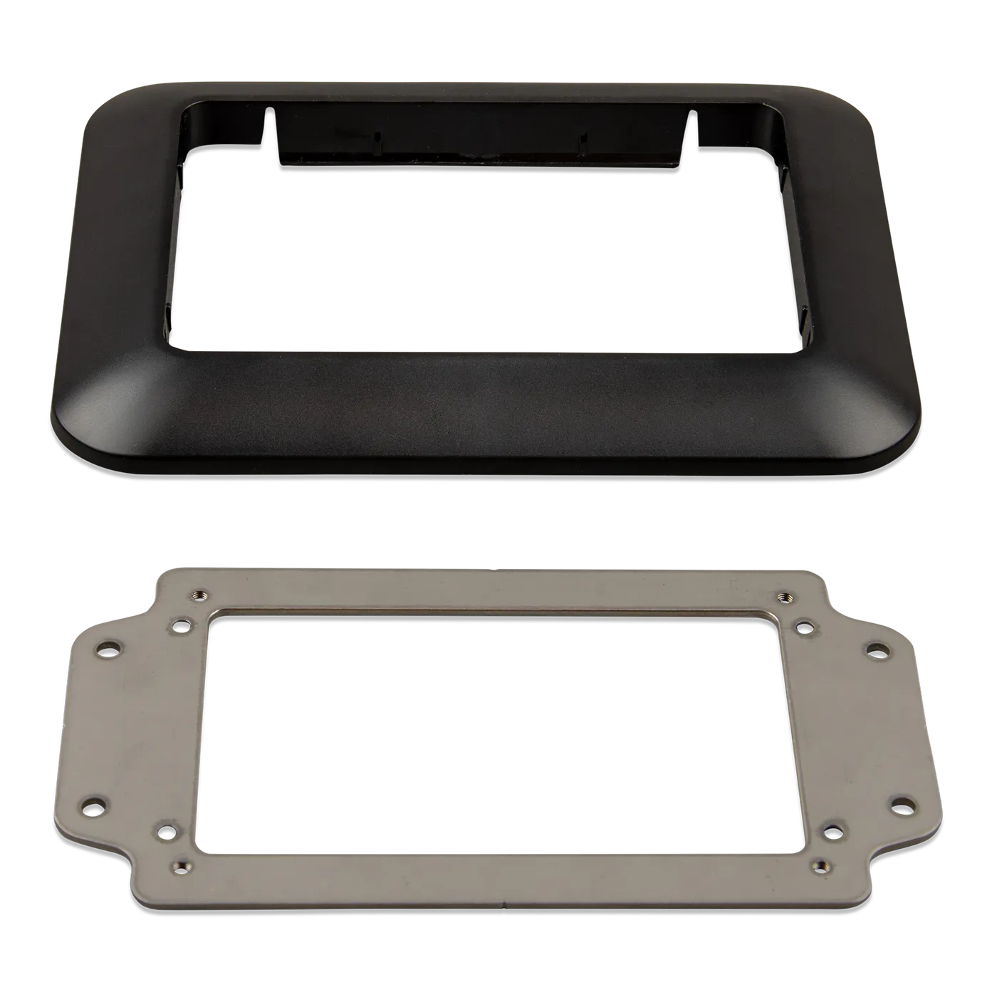 Victron GX Touch 50 adapter for CCGX cut-out front view with bracket