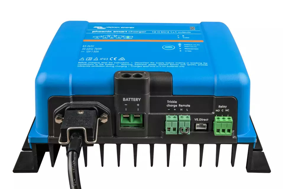 PhoenixSmartIP43Charger12V50A120-240V1_1outputs_front-angle