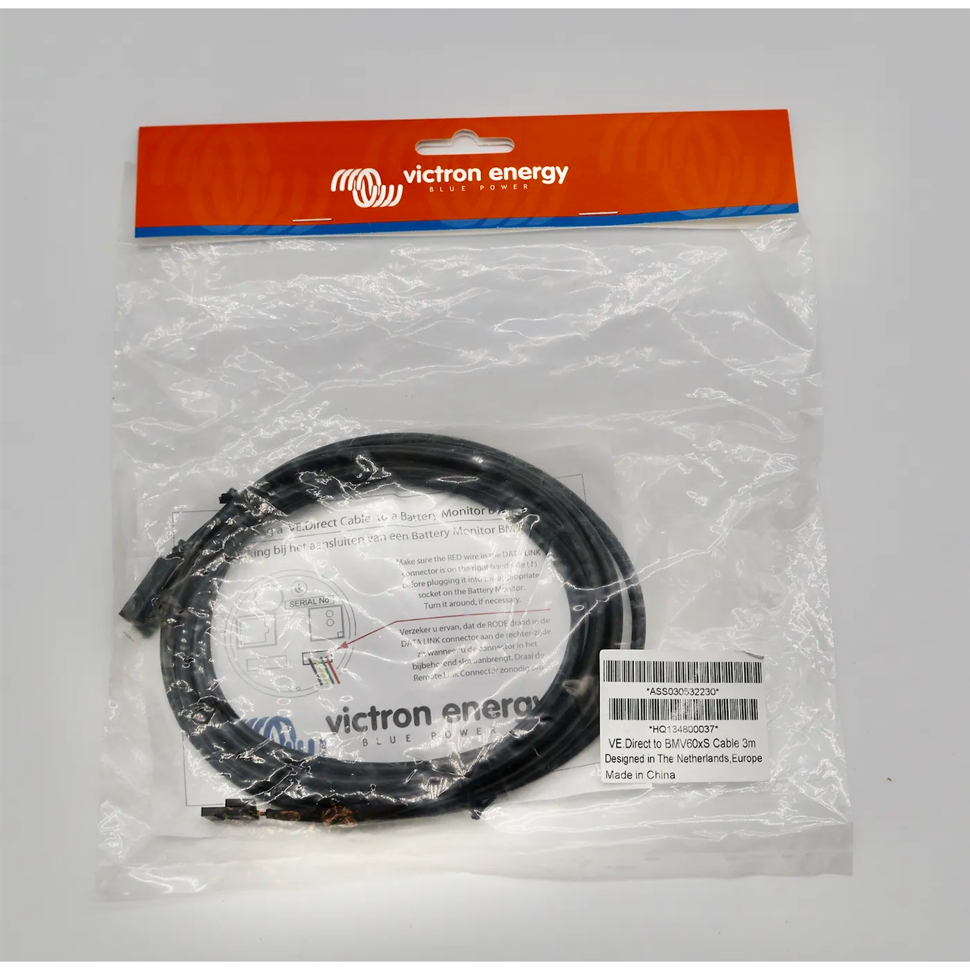 Victron Direct Cables right angle BMV60xS 3m