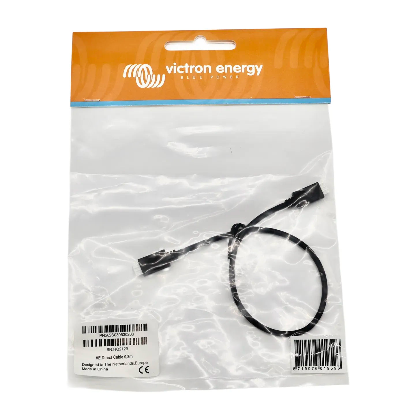 Victron VE.Direct cable 0.3m with straight connectors on both ends
