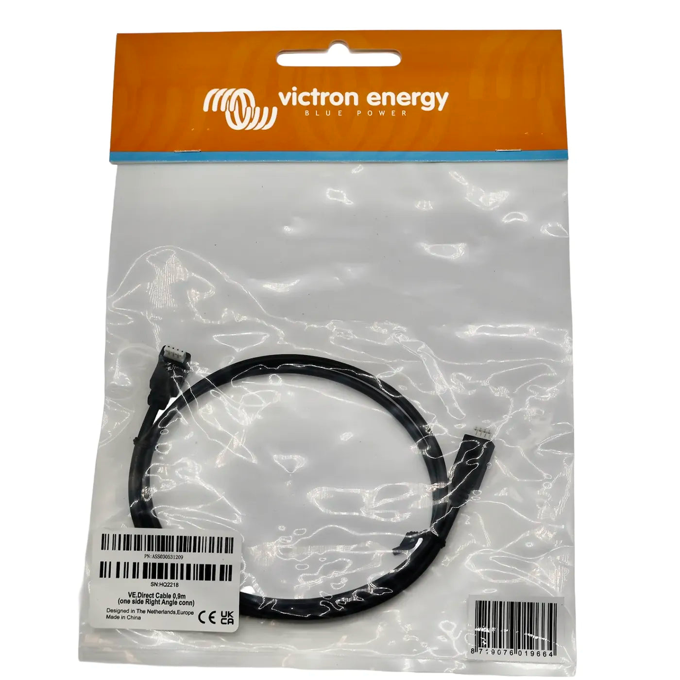 Victron VE.Direct cable 0.9m with one right-angle connector