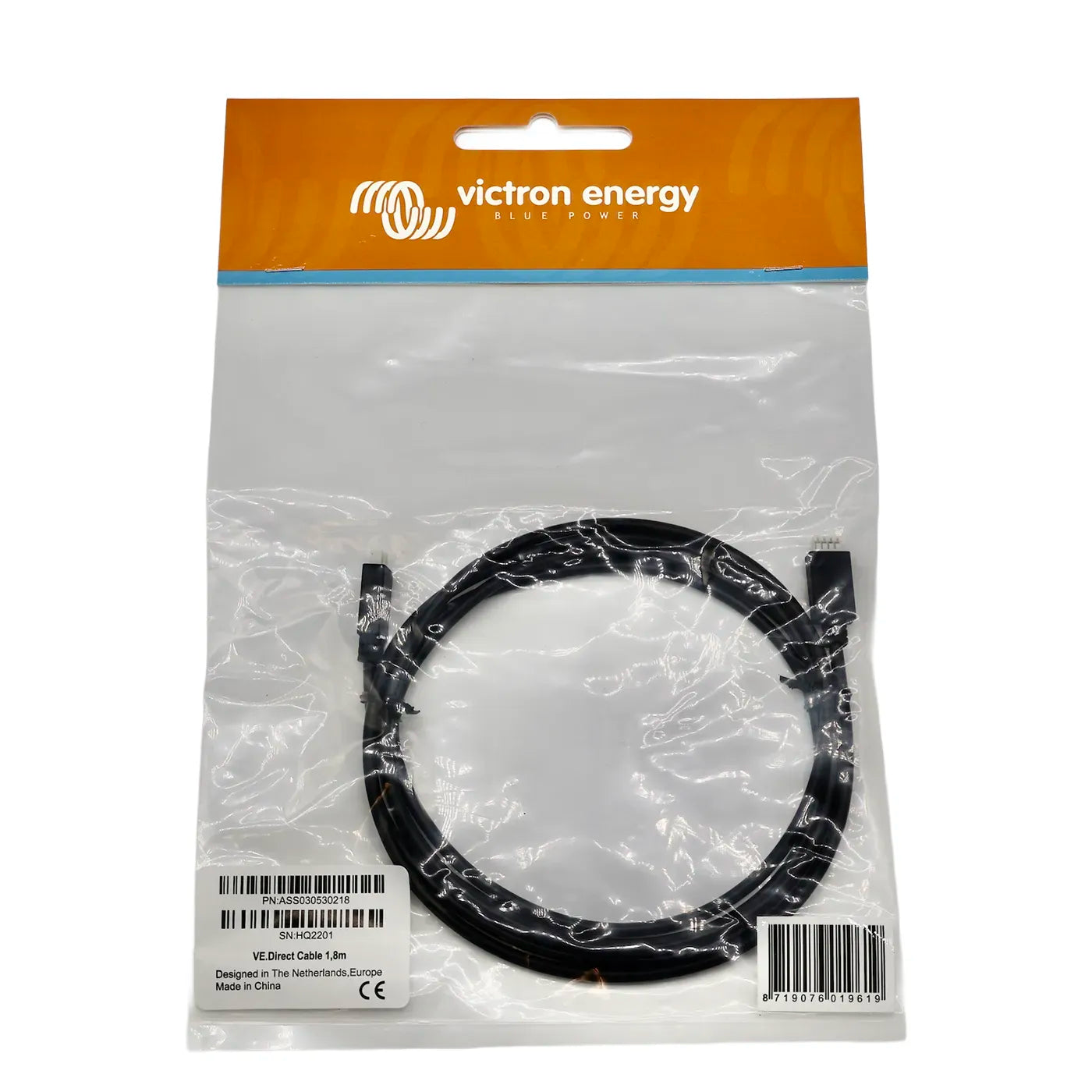 Victron VE.Direct cable 1.8m with straight connectors on both ends