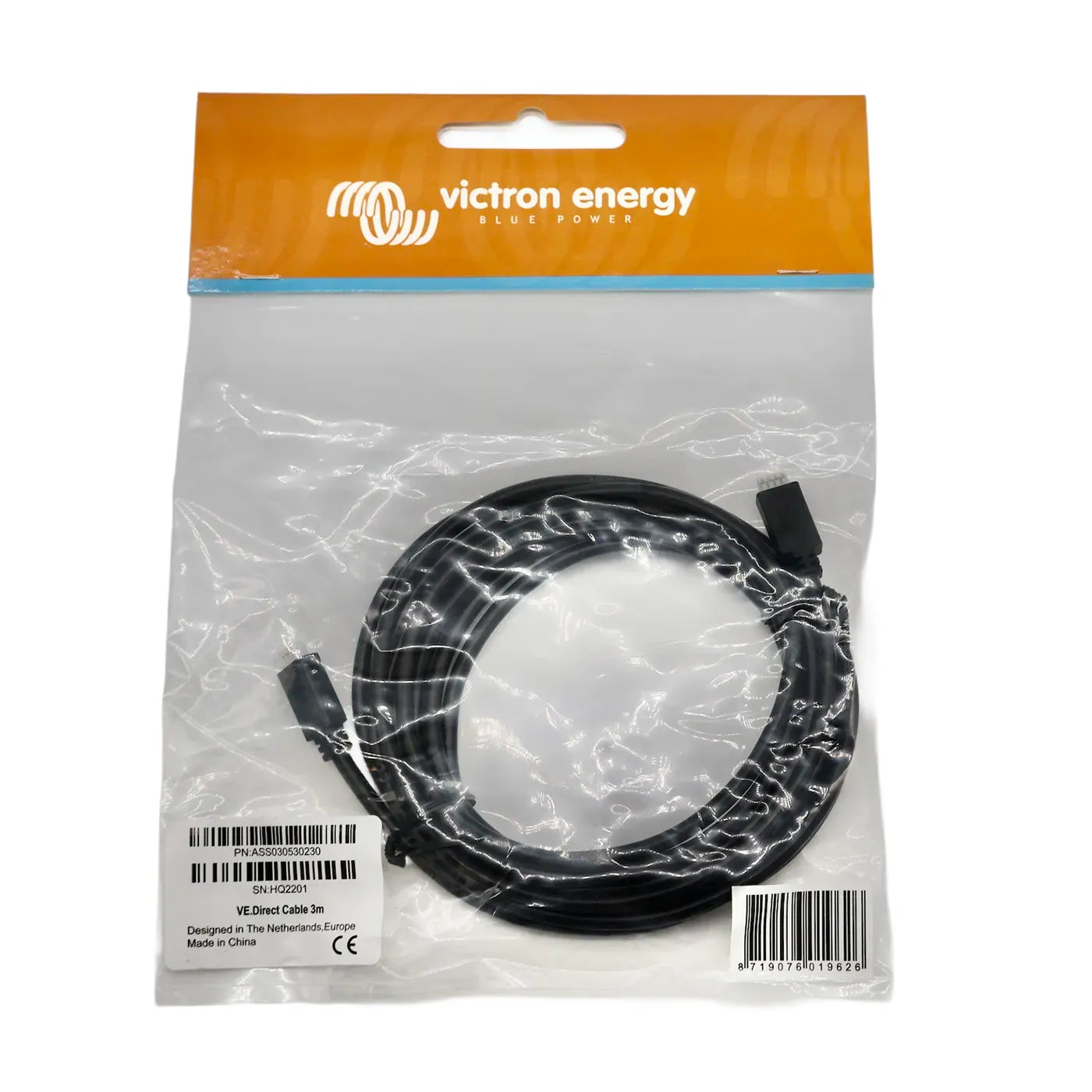 Victron VE.Direct cable 3m with straight connectors on both ends