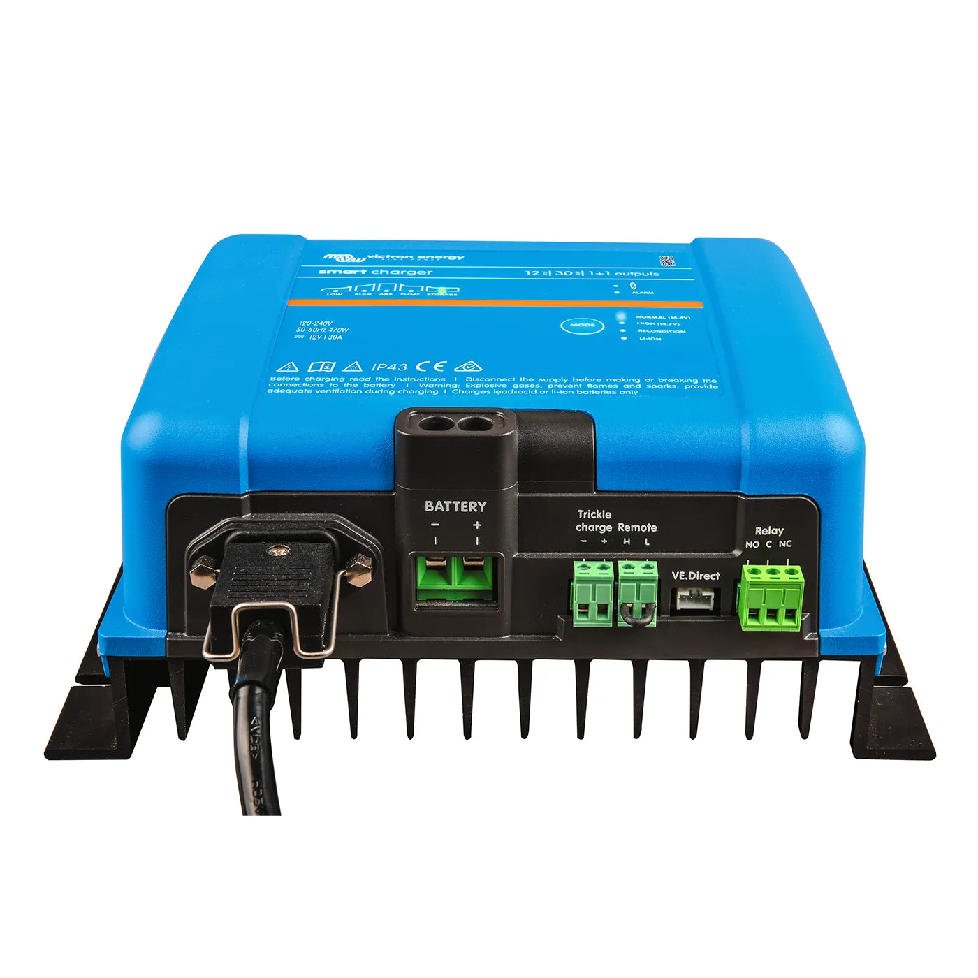 Victron Energy Smart IP 43 Charger 12V 30A - 1+1 Output