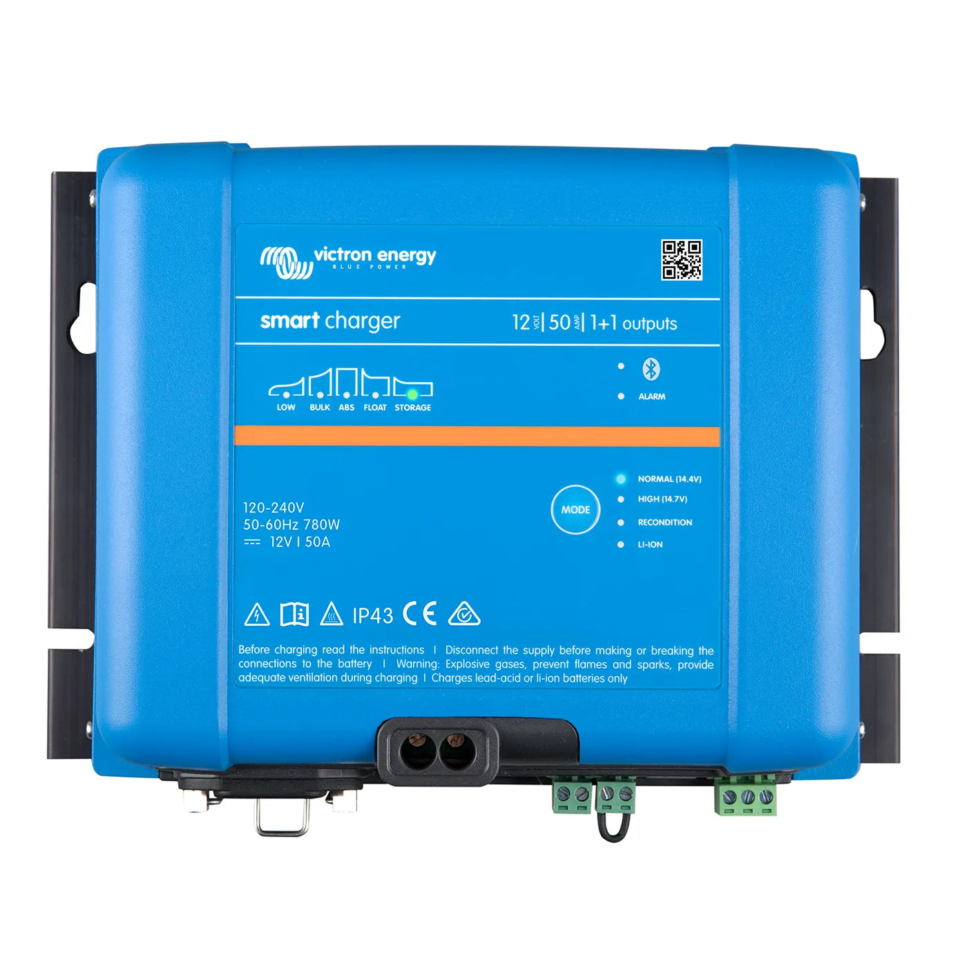 Victron Energy Smart IP 43 Charger 12V 50A - 1+1 Outputs