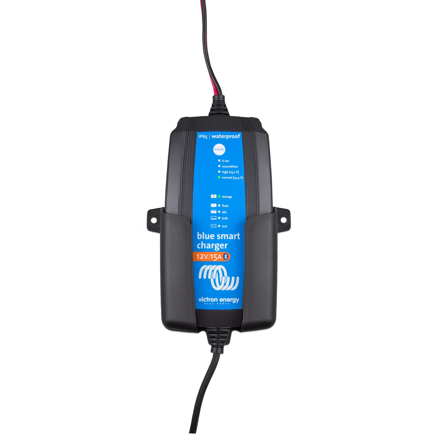 Victron Wall Mount for Blue Smart IP65 Charger installed