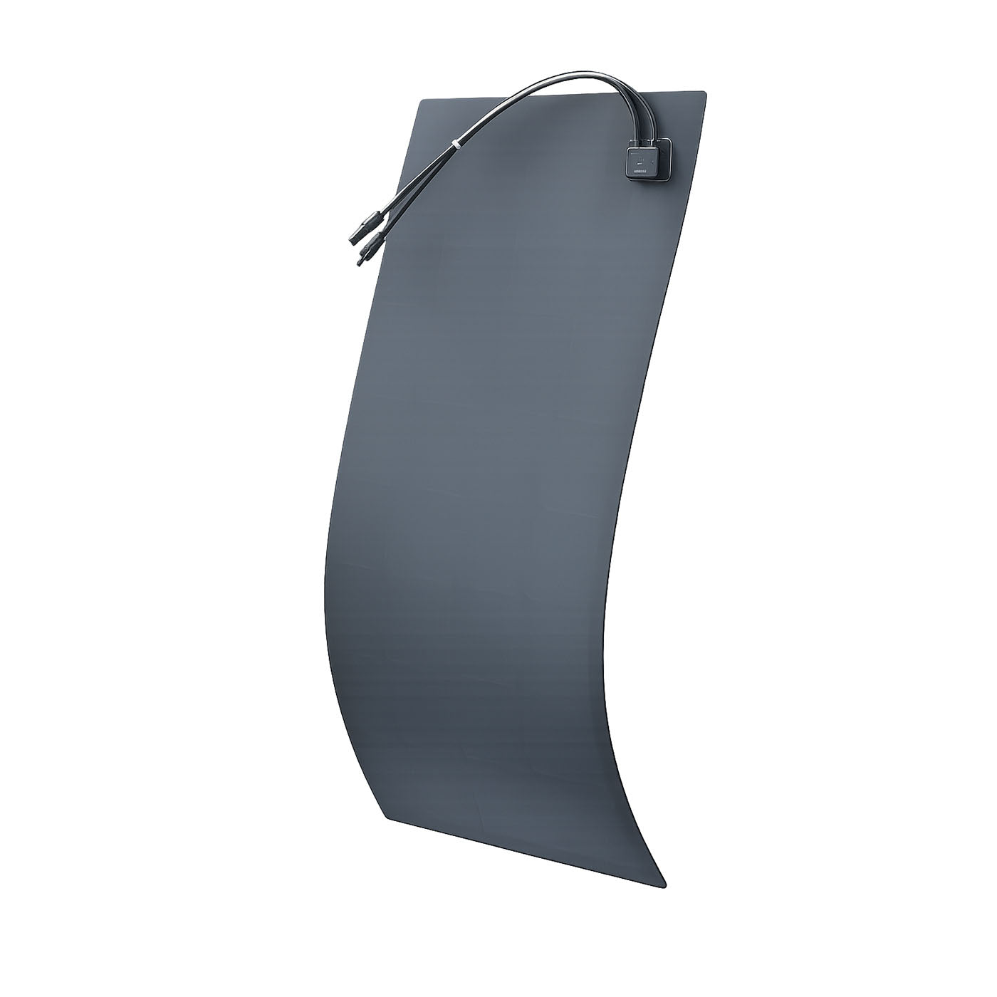 Sol-Go SG-105-IR 105W walkable impact-resistant flexible solar panel, flexed view