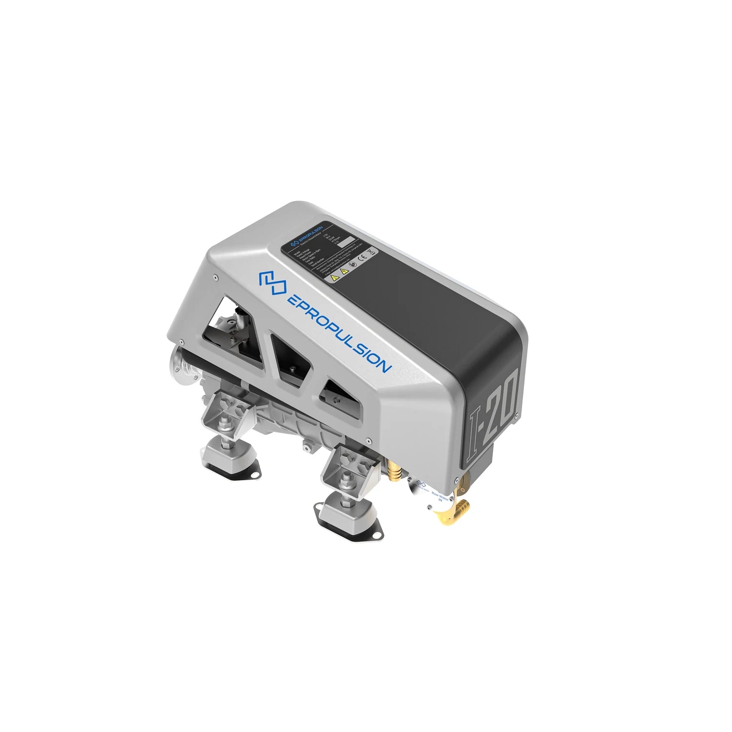 ePropulsion I-20 96V electric inboard motor, top view