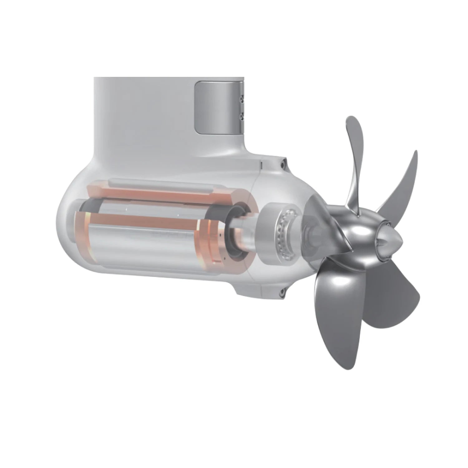 ePropulsion Pod Drive 20 eSSA electric pod motor, side view
