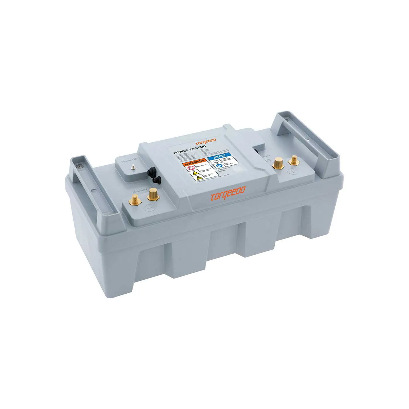 Torqeedo Power 24-3500 lithium battery - front quarter (left)