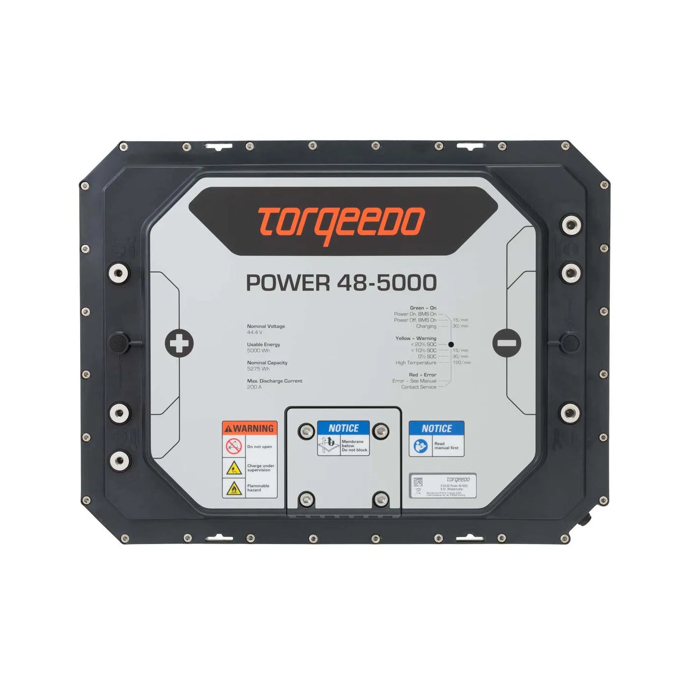 Torqeedo Power 48-5000 lithium battery - top view