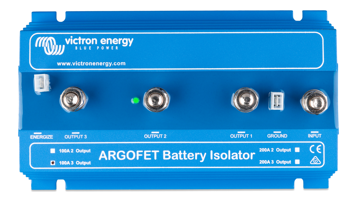Victron Energy Argofet Battery Isolators top view with LED