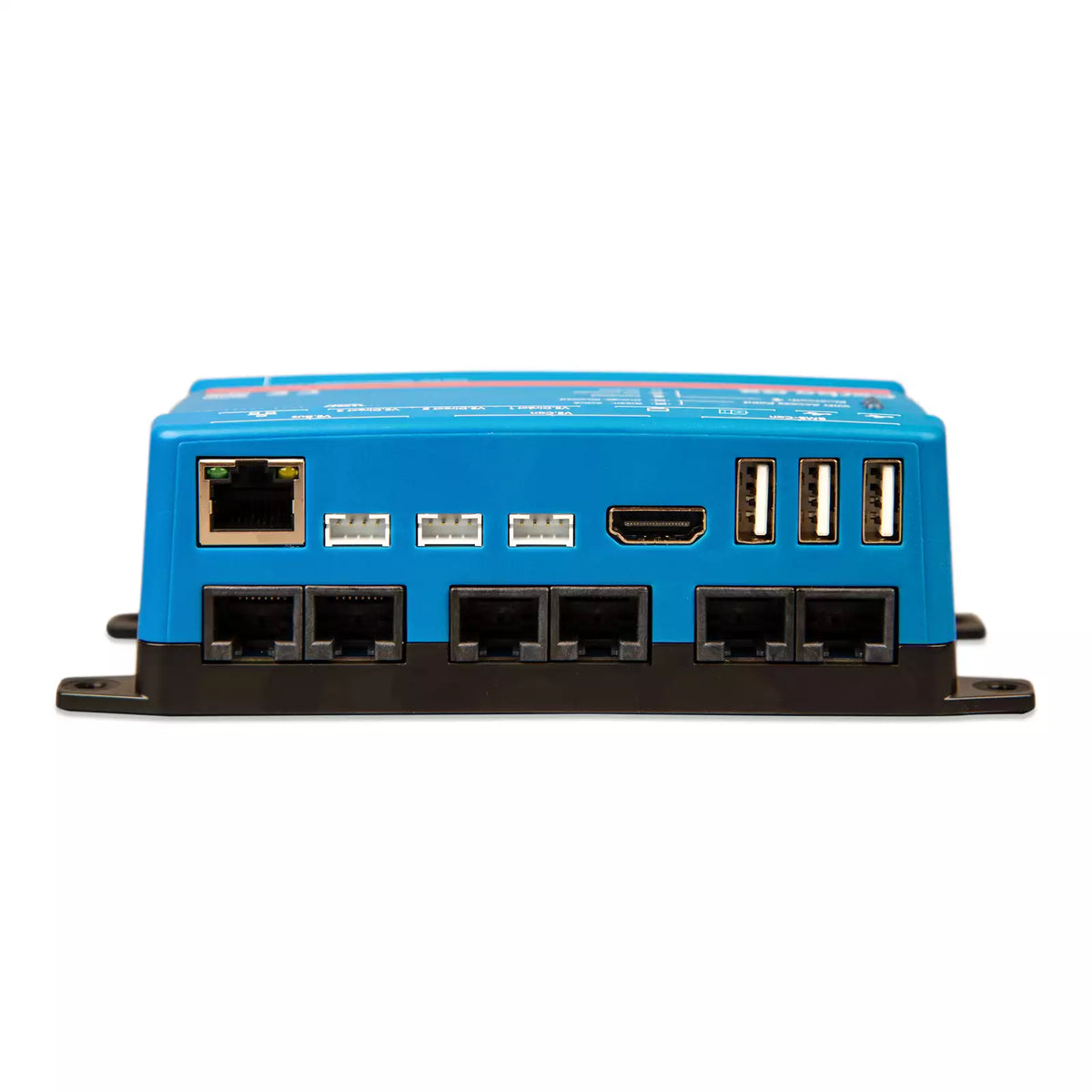 Victron Cerbo GX MK3, back view showing DIN-rail clip and surface mount points
