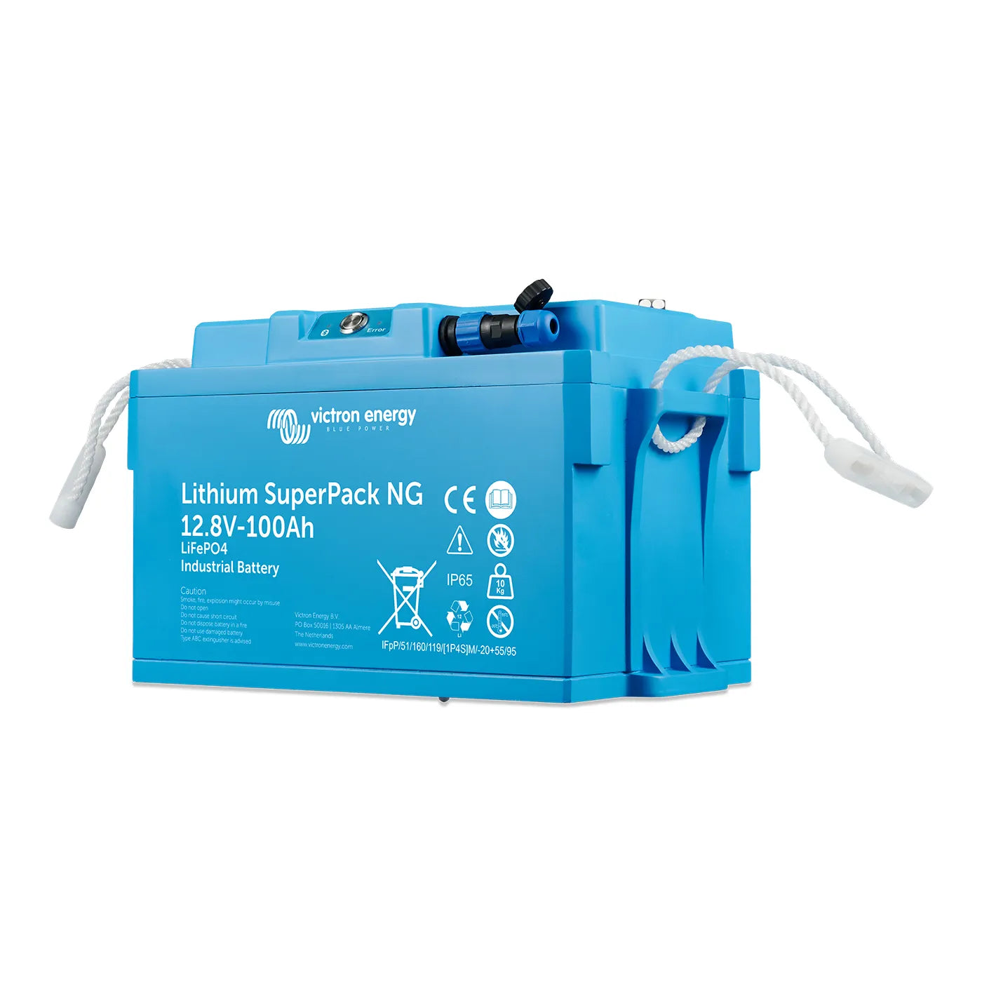 Victron Lithium SuperPack NG LiFePO4 battery, terminal top view