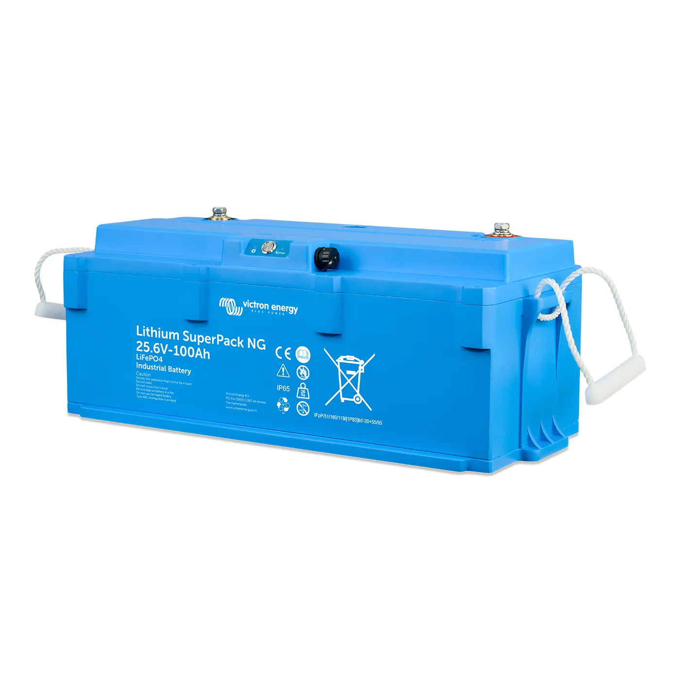 Victron Lithium SuperPack NG LiFePO4 battery, label view