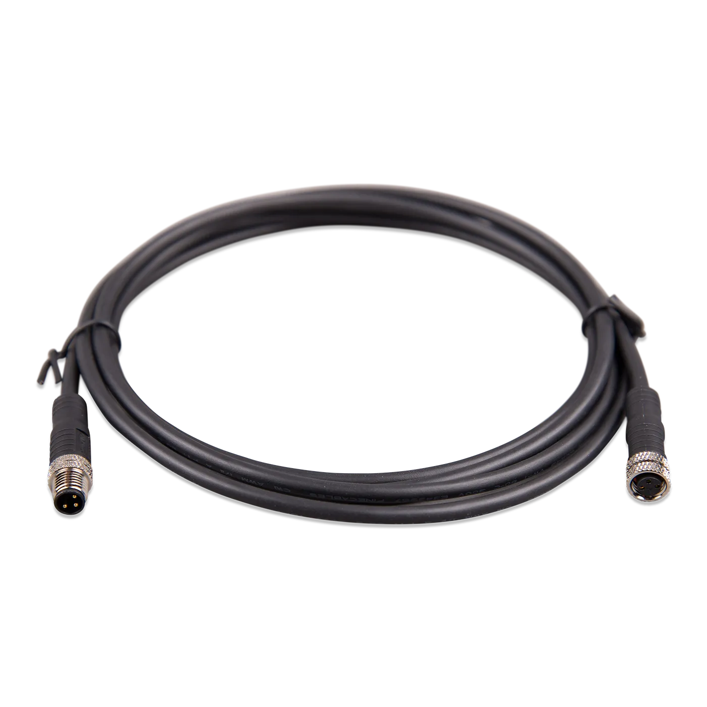 Victron M8 circular connector Male/Female 3 pole cable front