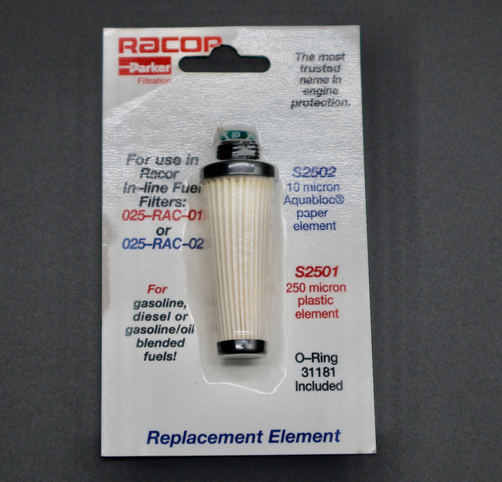 Fuel Filter Element - Type S2502 for Racor Fuel Assembly 025