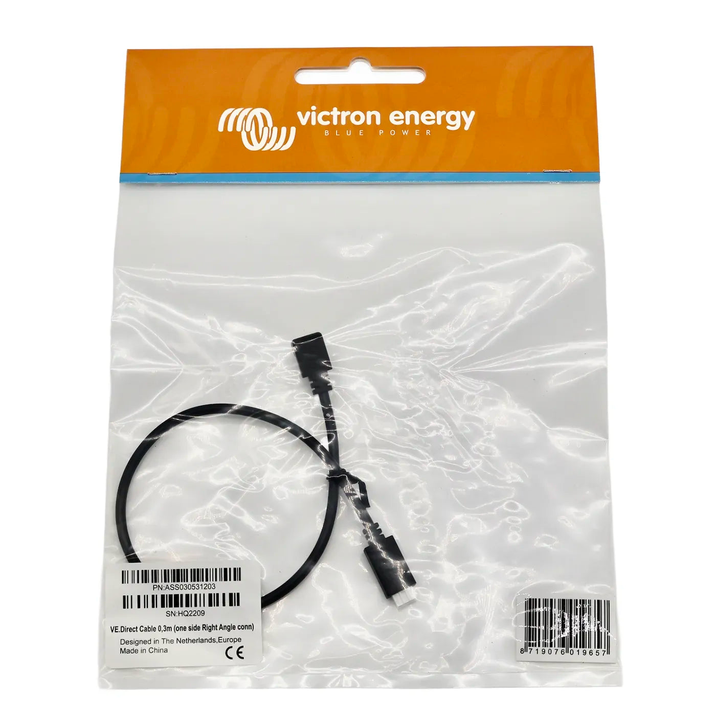 Victron VE.Direct cable 0.3m with one right-angle connector