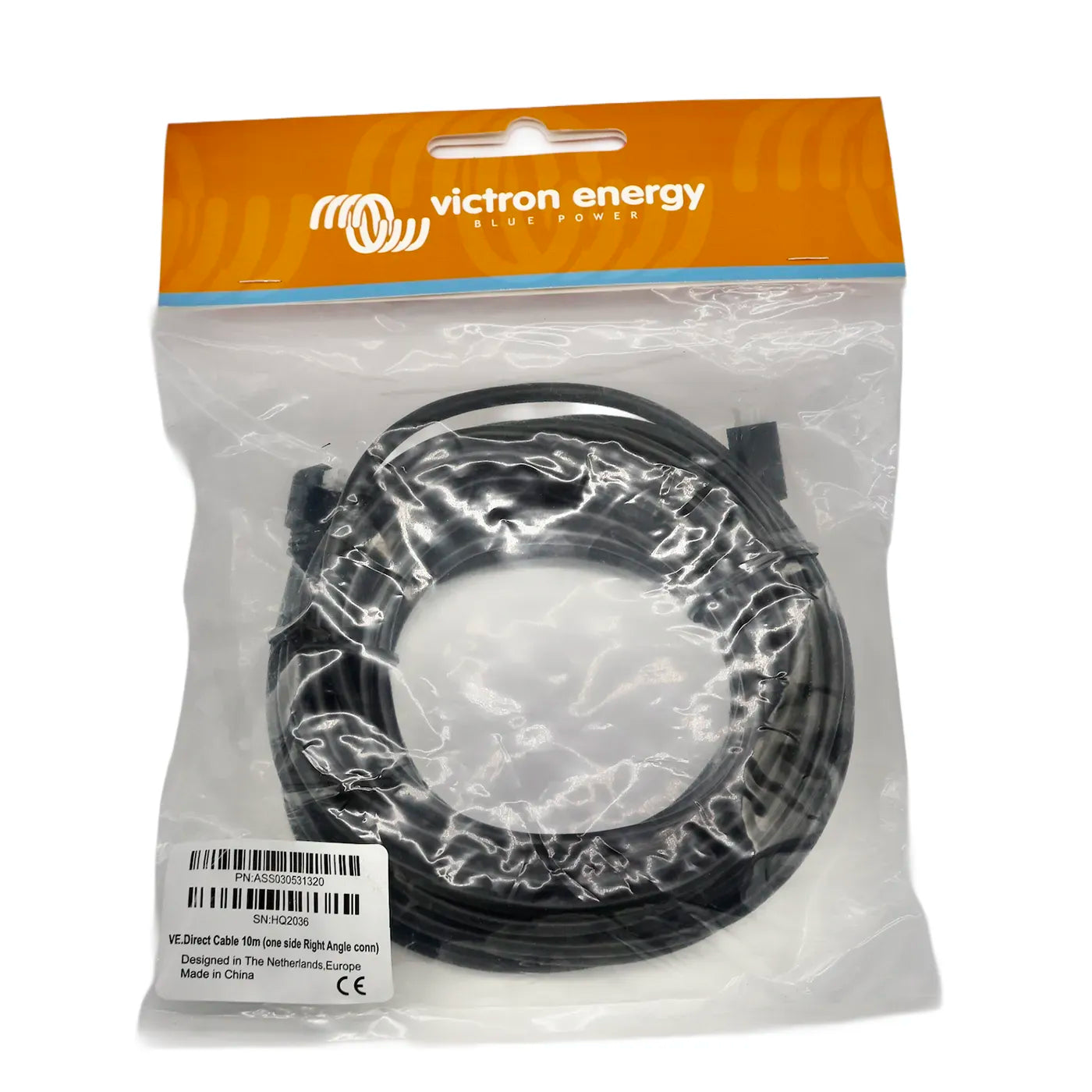 Victron VE.Direct cable 10m with one right-angle connector