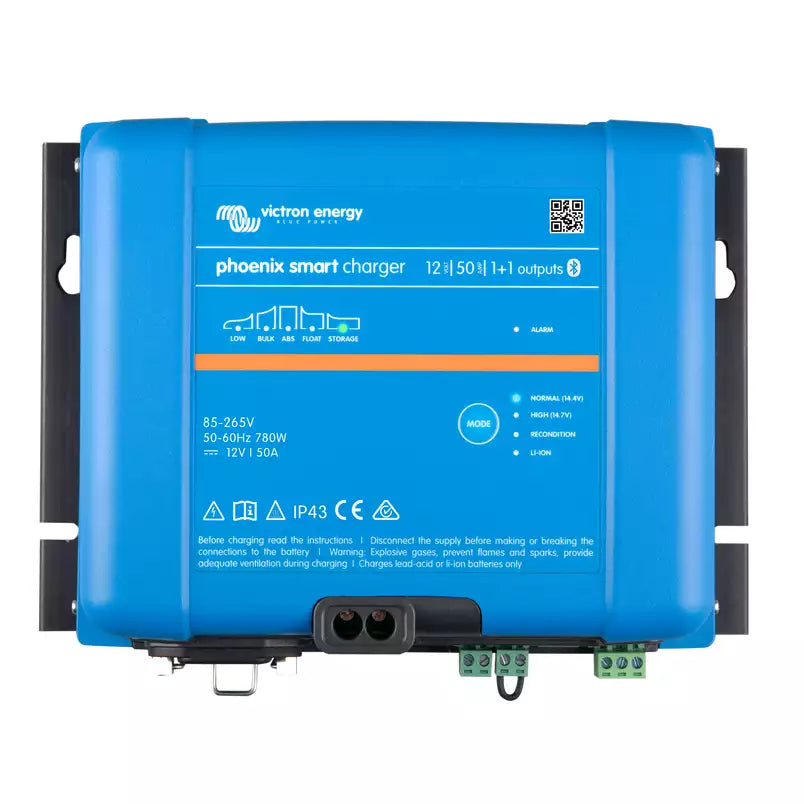 Victor Energy Smart IP 43 Charger 12V 50A - 1+1 Output