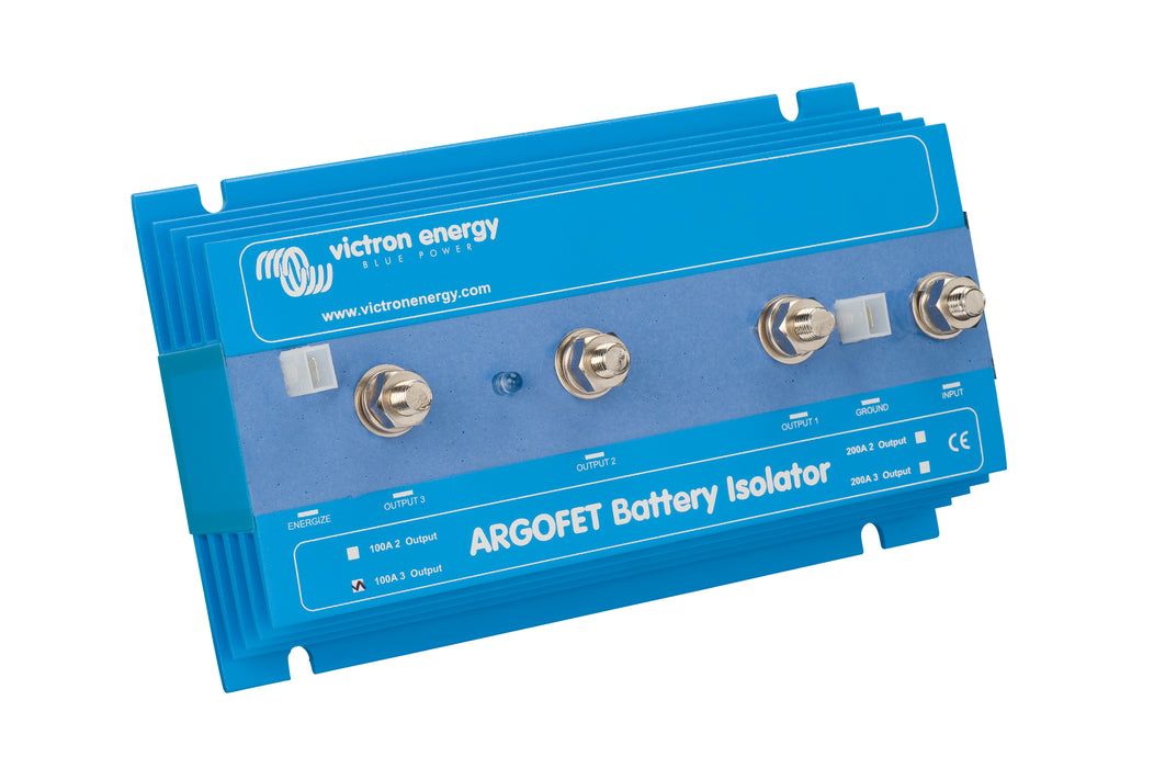 Victron Energy Argofet Battery Isolators 100a 3 front angle