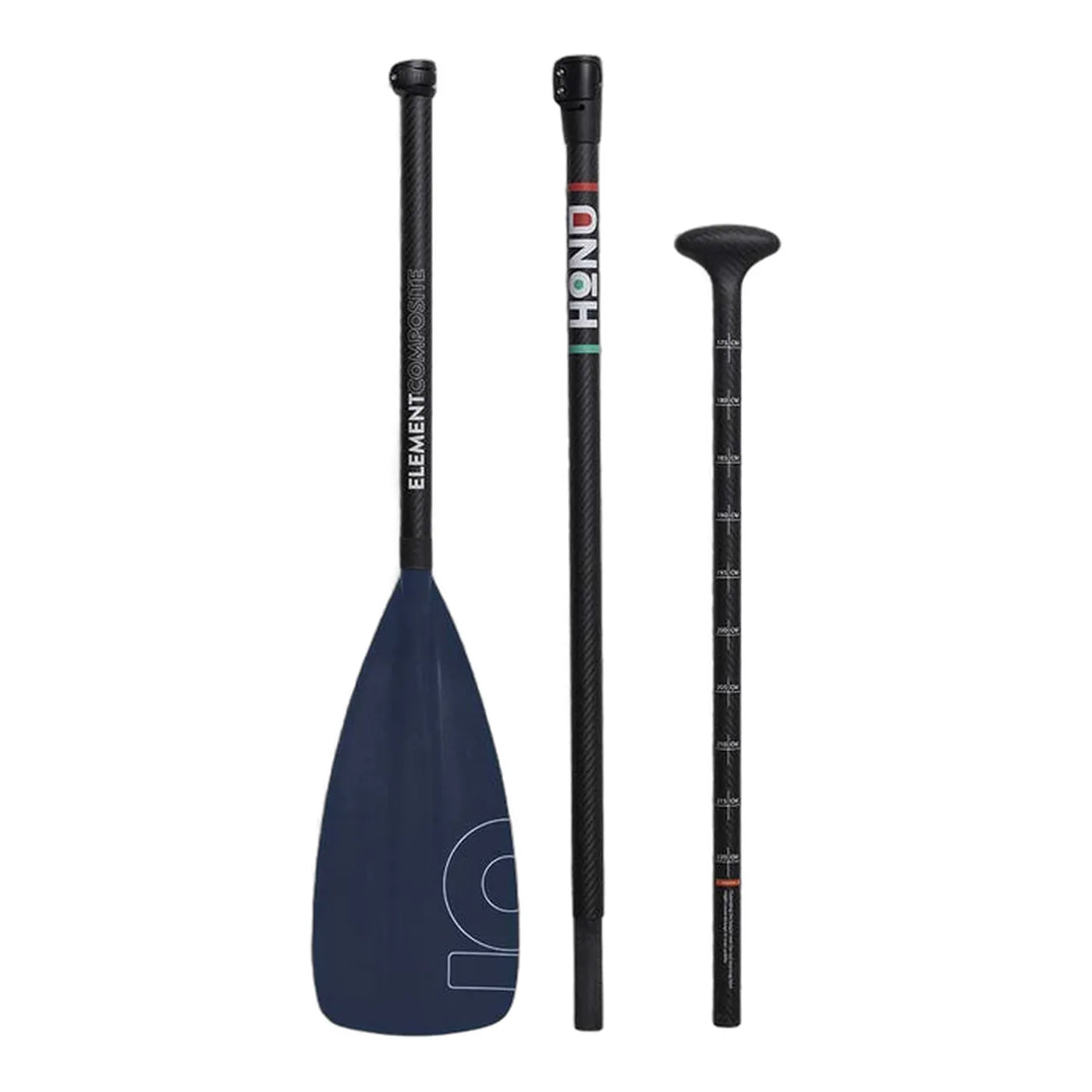 Honu Element SUP paddle, Coral Blue, carbon composite shaft with nylon blade