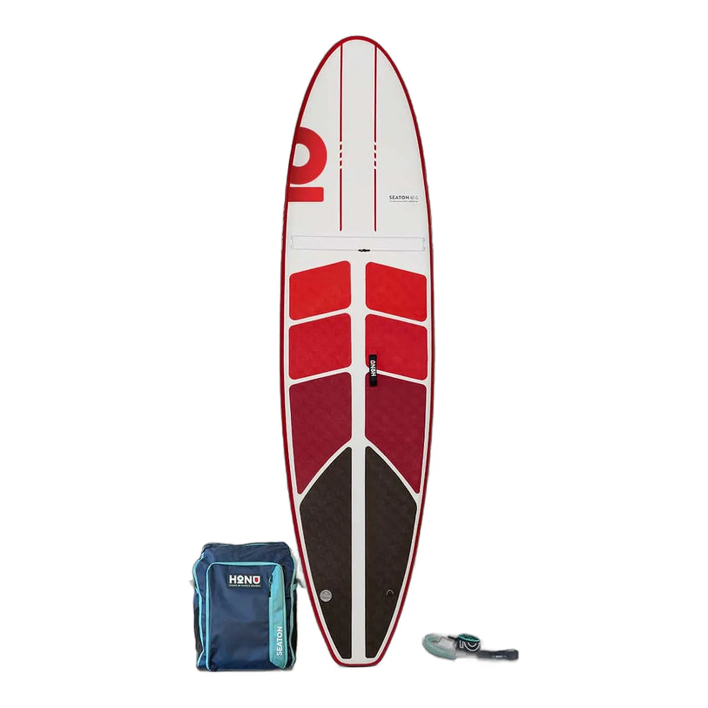 Honu Seaton 11'0 inflatable paddle board, Red Coral colorway