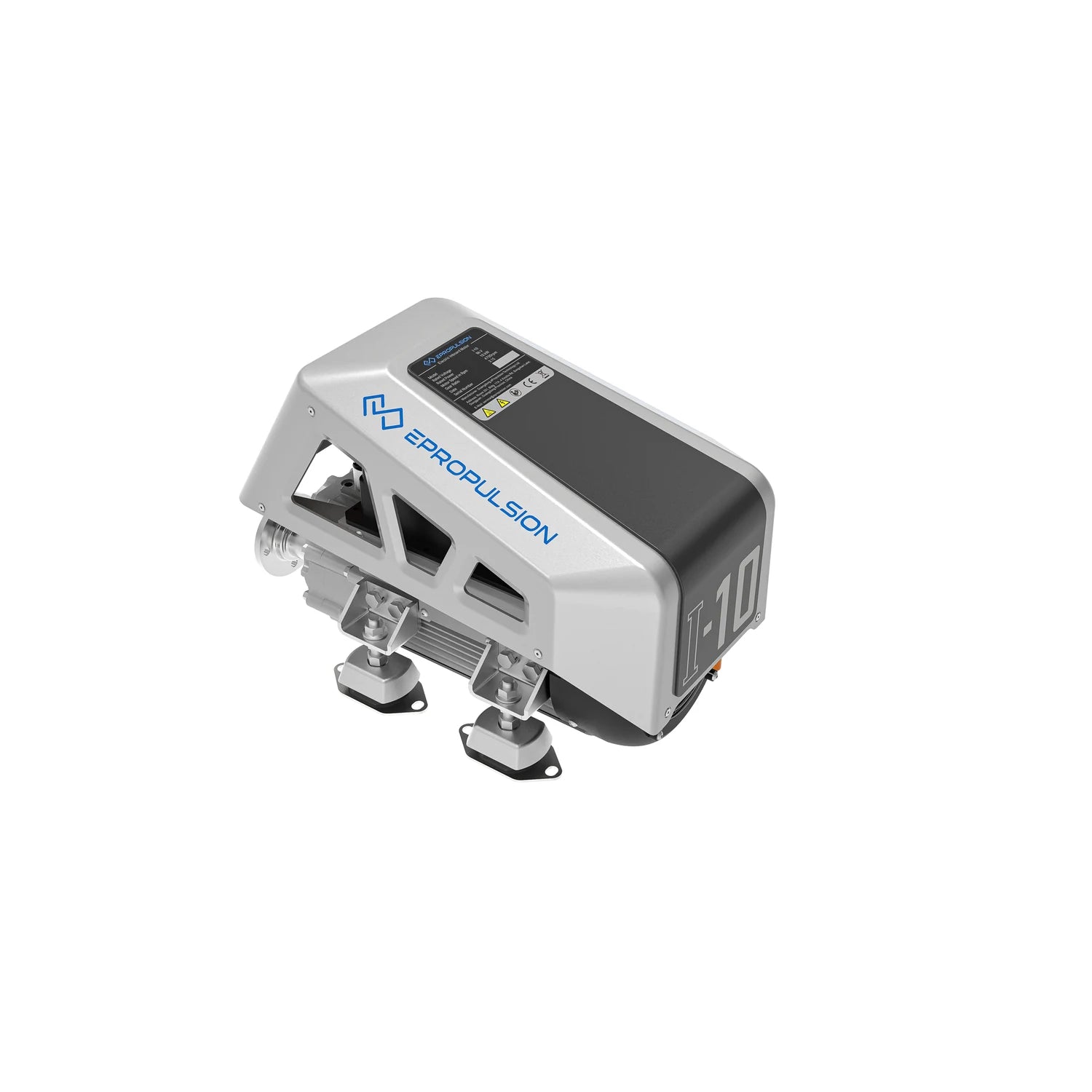ePropulsion I-10 96V electric inboard motor, side view