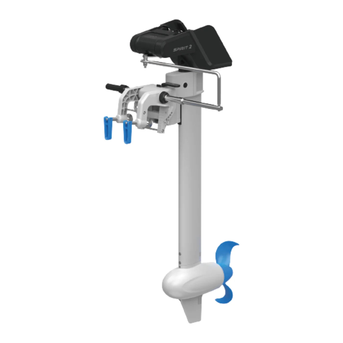 ePropulsion Spirit 2 Remote outboard angled view