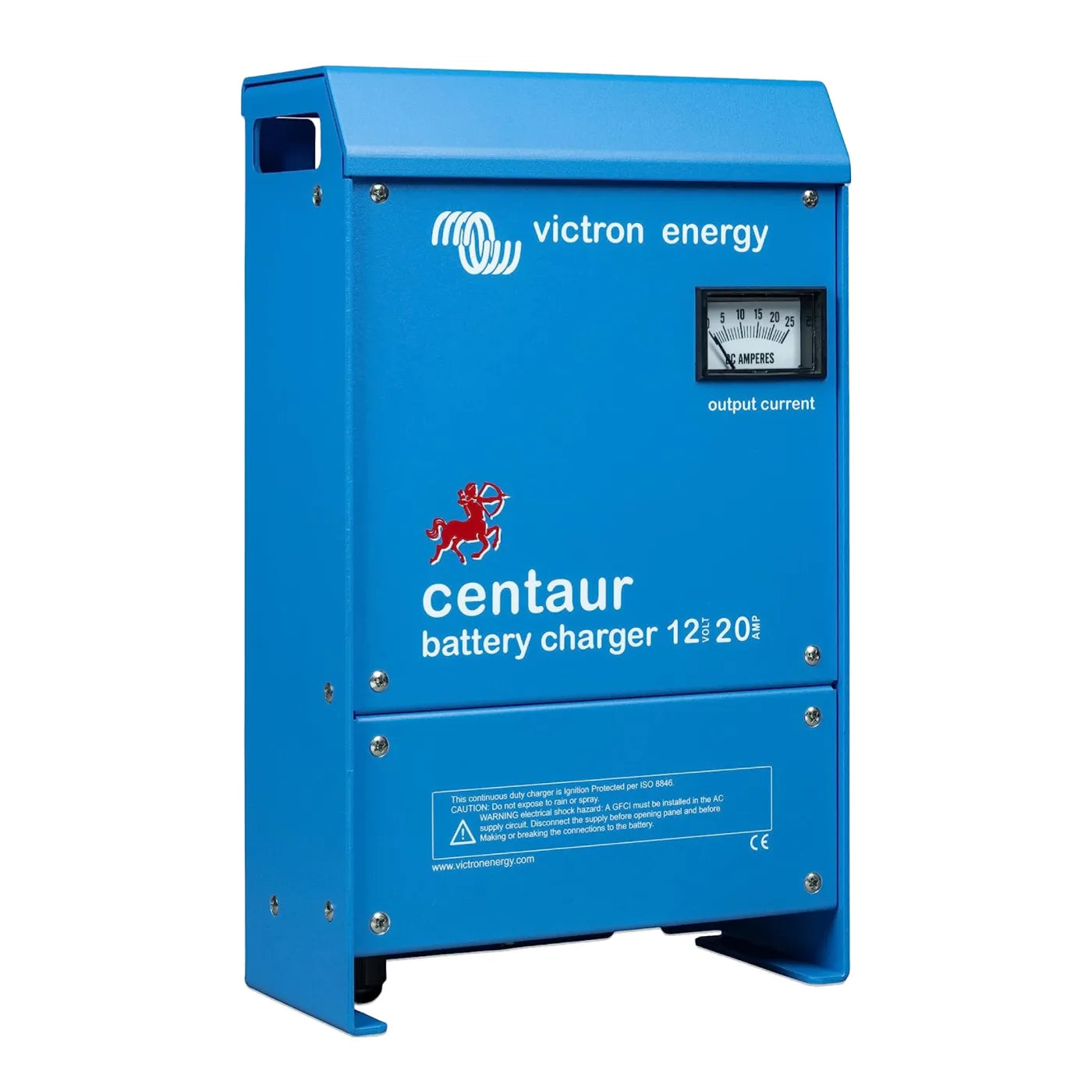 Victron Centaur Charger 12V 20A, 3-output, angled view