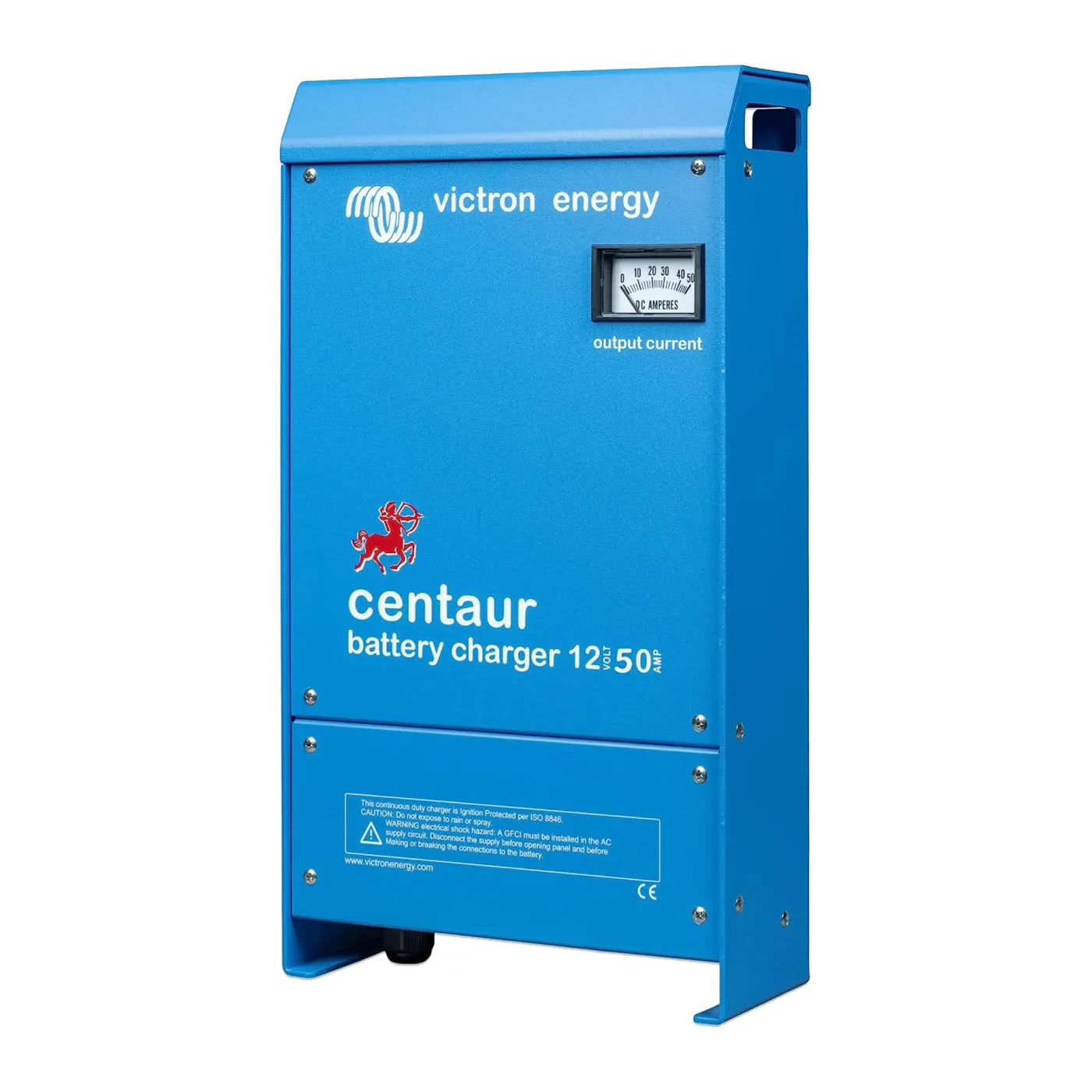 Victron Centaur Charger 12V 50A, 3-output, angled view