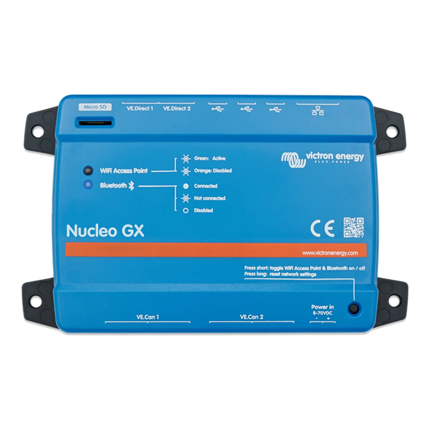 Victron Energy Nucleo GX communication centre, front view