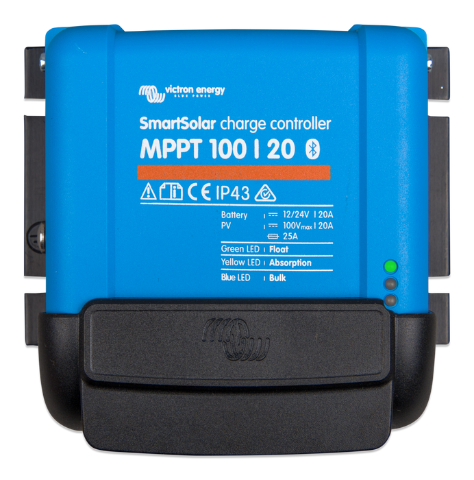 Victron MPPT WireBox Tr installed top view 100V